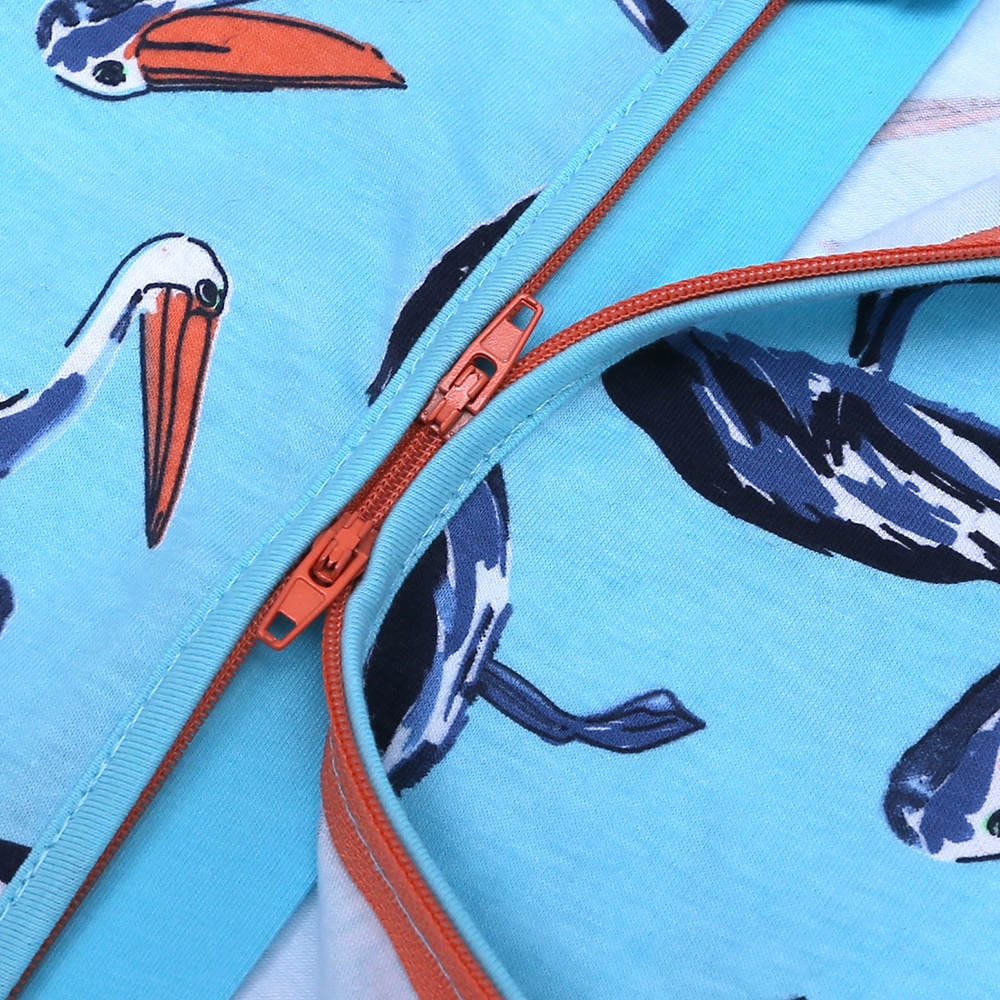 Pretty Pelican Zip Sleepsuit - Stylemykid.com