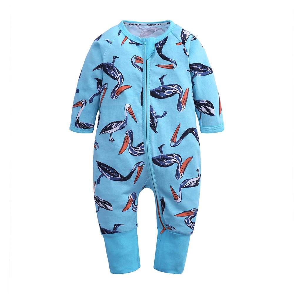 Pretty Pelican Zip Sleepsuit - Stylemykid.com