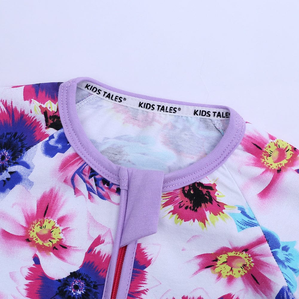 Bloomin Lilac Zip Sleepsuit - Stylemykid.com