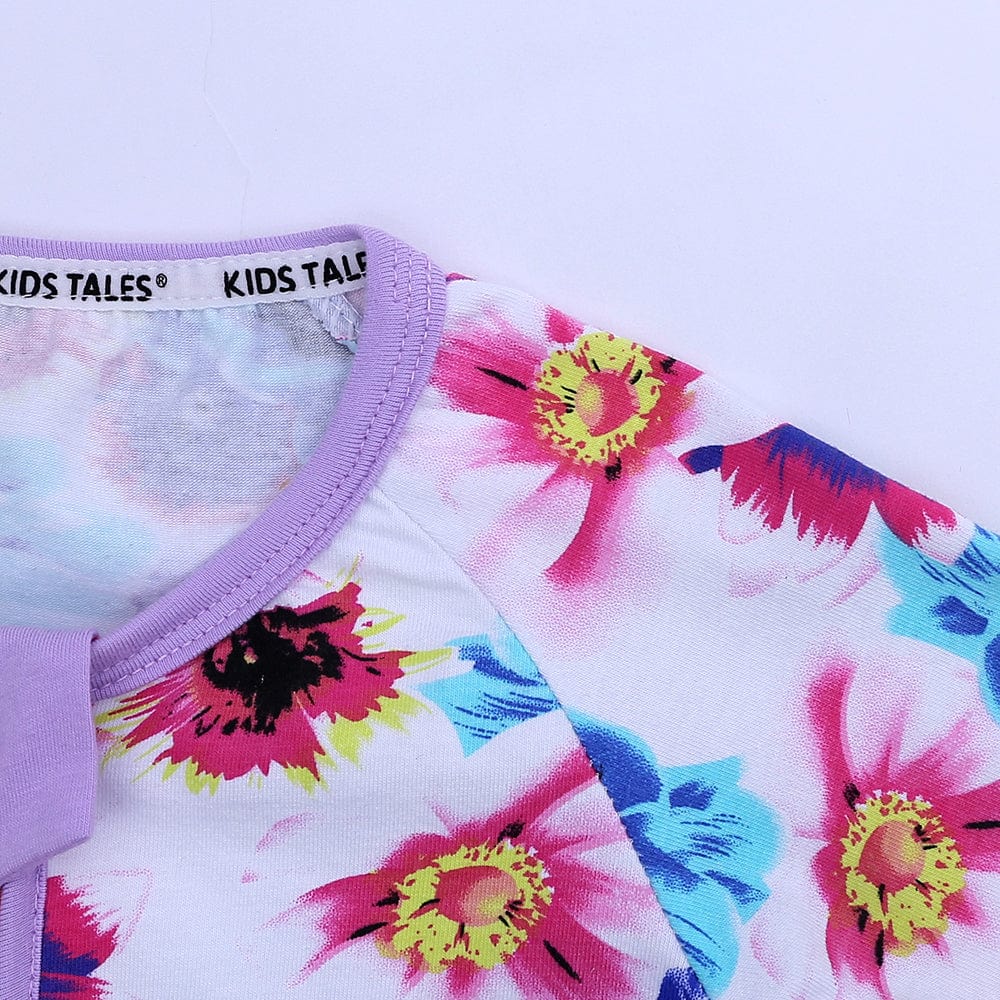 Bloomin Lilac Zip Sleepsuit - Stylemykid.com