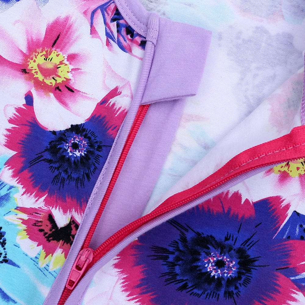Bloomin Lilac Zip Sleepsuit - Stylemykid.com