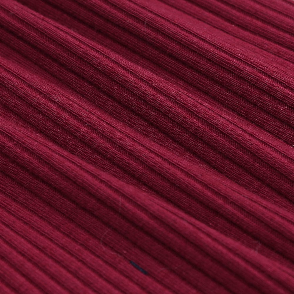 Burgundy Henley-Style Sleepsuit - Stylemykid.com