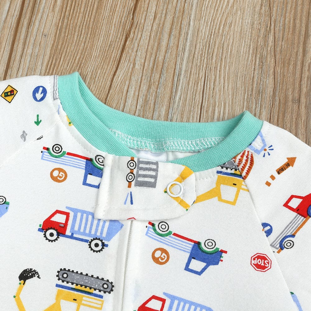 Wheeler Dealer Zip Sleepsuit - Stylemykid.com