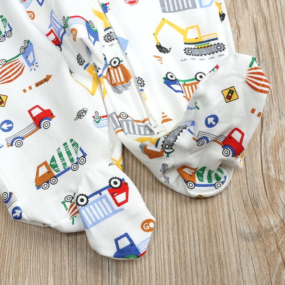 Wheeler Dealer Zip Sleepsuit - Stylemykid.com