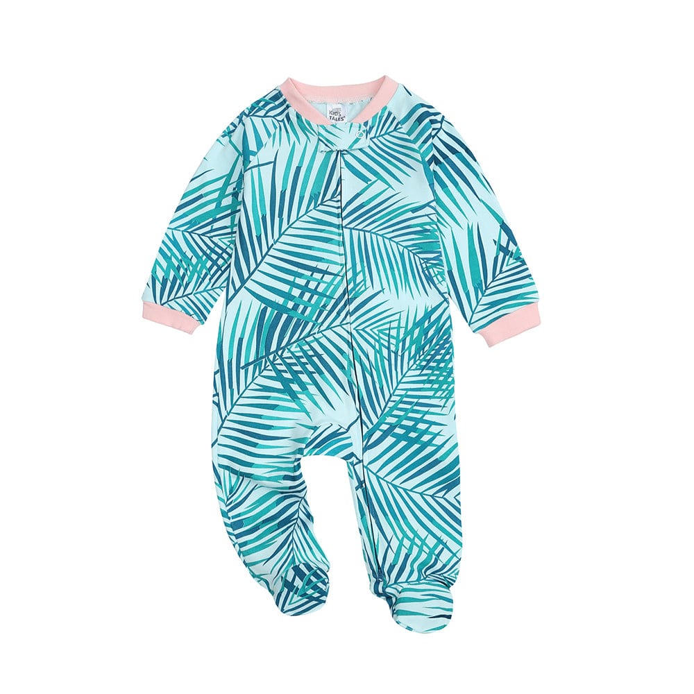 Paradise Palms Zip Sleepsuit - Stylemykid.com