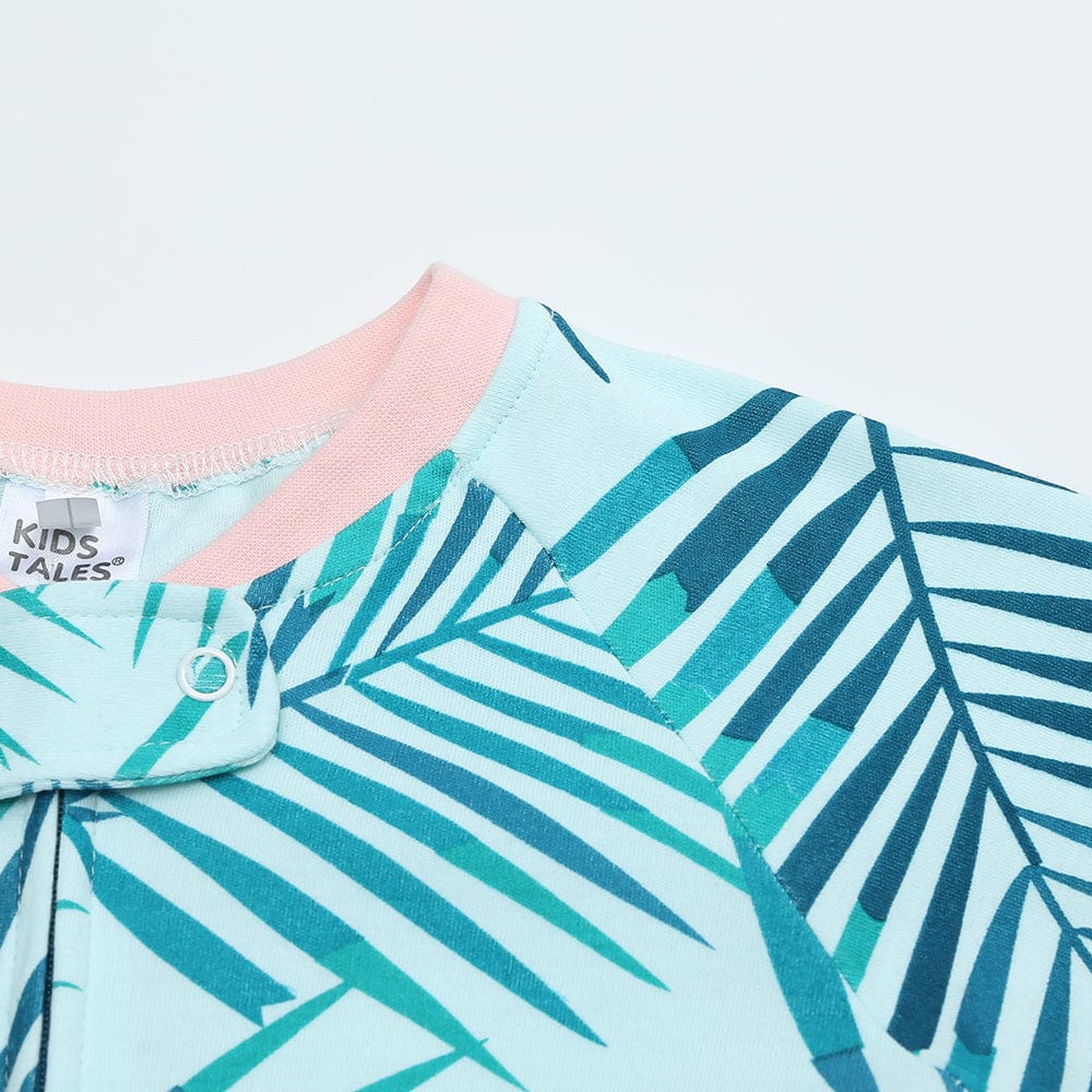 Paradise Palms Zip Sleepsuit - Stylemykid.com