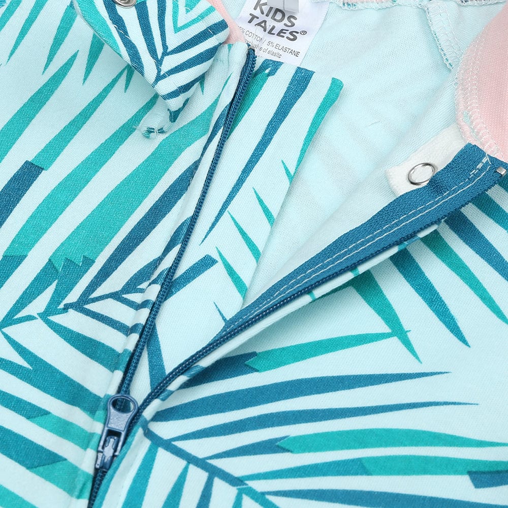 Paradise Palms Zip Sleepsuit - Stylemykid.com