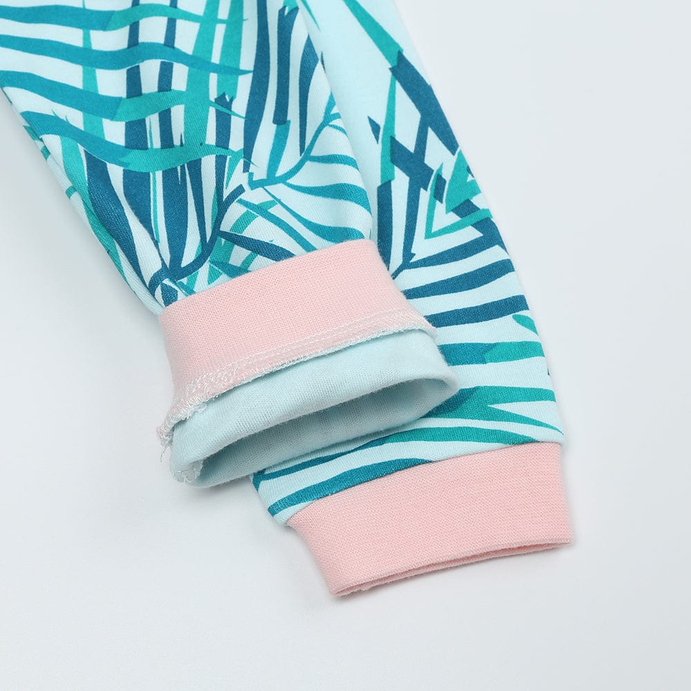 Paradise Palms Zip Sleepsuit - Stylemykid.com