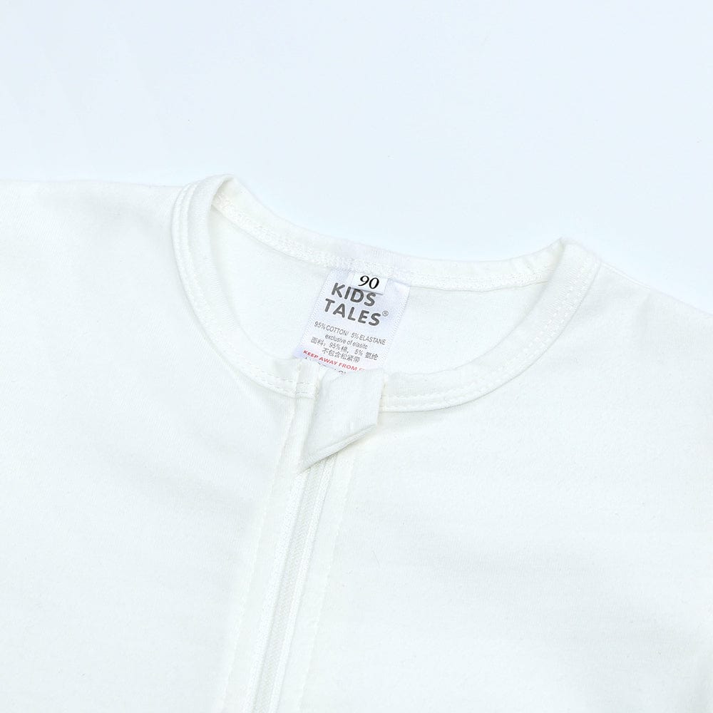 White Zip Sleepsuit - Stylemykid.com