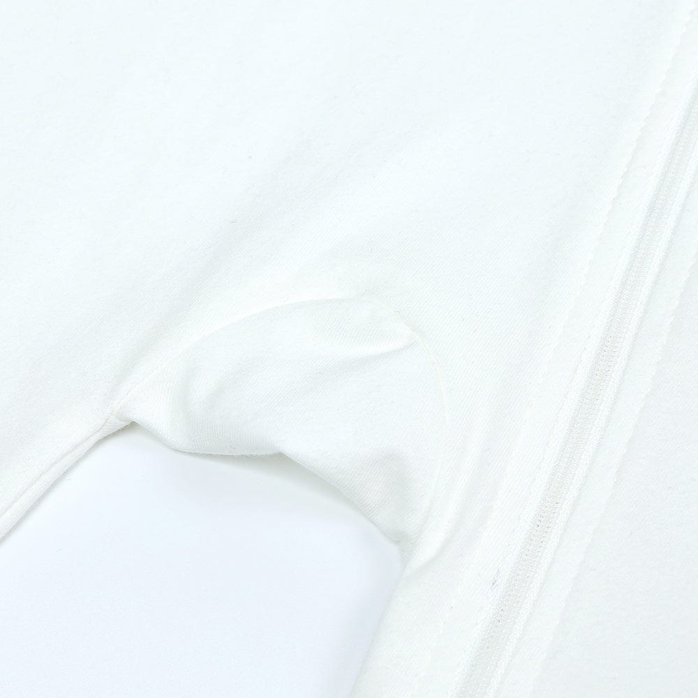 White Zip Sleepsuit - Stylemykid.com