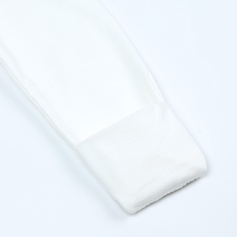 White Zip Sleepsuit - Stylemykid.com