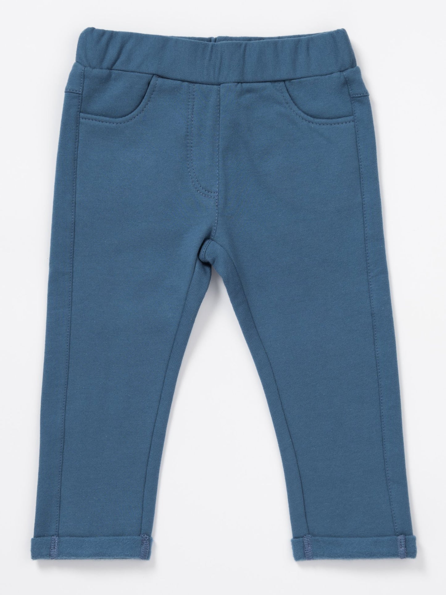 Artie - Blue French Terry Bottoms 6-9 months - Stylemykid.com