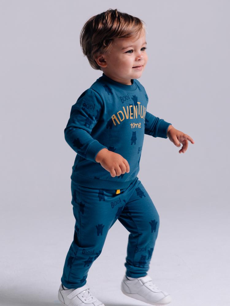 Artie - Adventure Time Boys Blue French Terry Sweatshirt - Bear Boo 3 to 4 years - Stylemykid.com