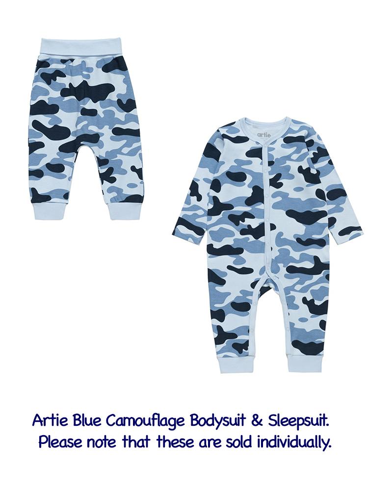 Artie - Camouflage Patterned Baby Sleepsuit 9 to 18 months - Stylemykid.com