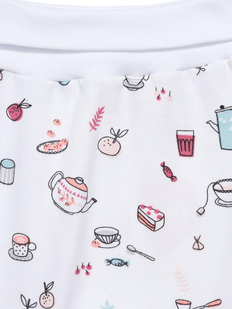 Artie - White Tea and Cakes Printed Baby Bottoms - Tea Time! 0 to 12 months - Stylemykid.com