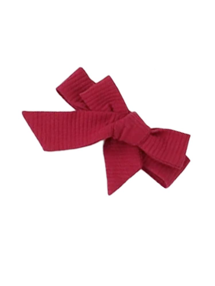 Burgundy Baby Girl 3 Piece Ruffle & Ribbed Bodysuit, Leggings & Headband Outfit - 3-12 Months - Stylemykid.com