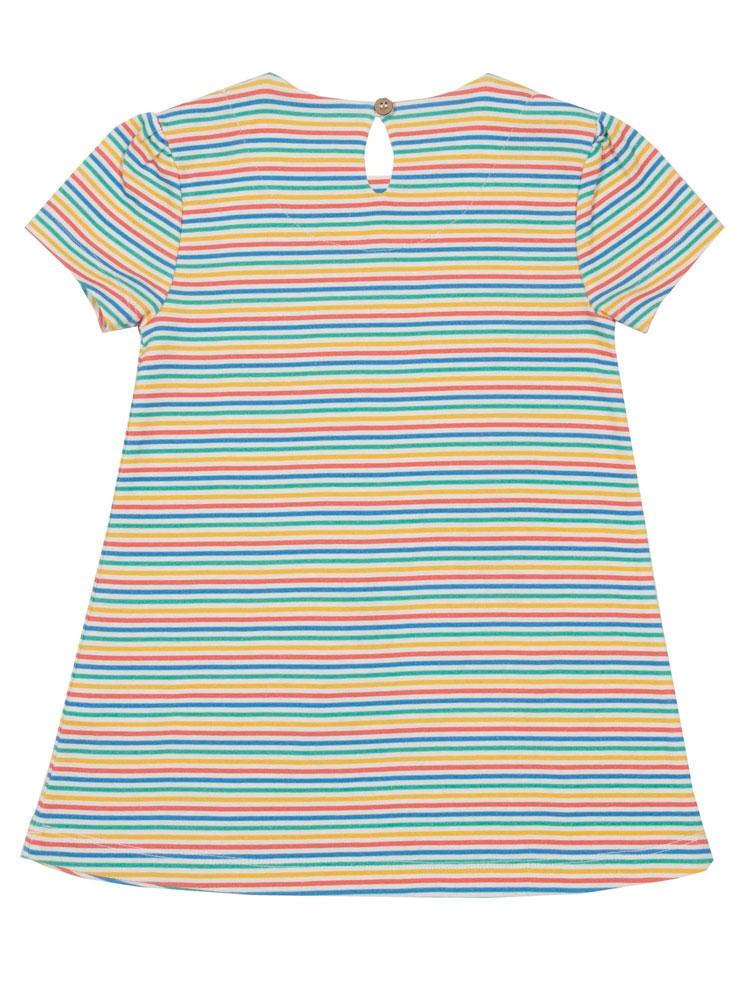KITE Organic - Busy Bee Multicoloured Striped Dress 3 to 6 months - Stylemykid.com