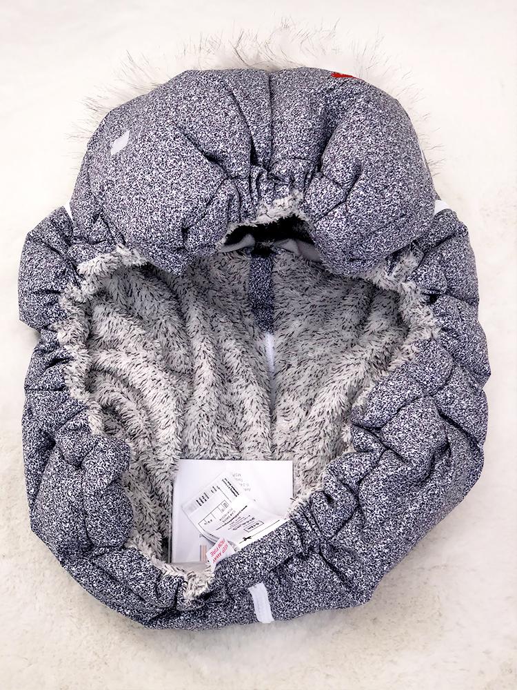 Juddlies - Infant Car Seat Cover in Salt & Pepper Grey 0-12 Months - Stylemykid.com