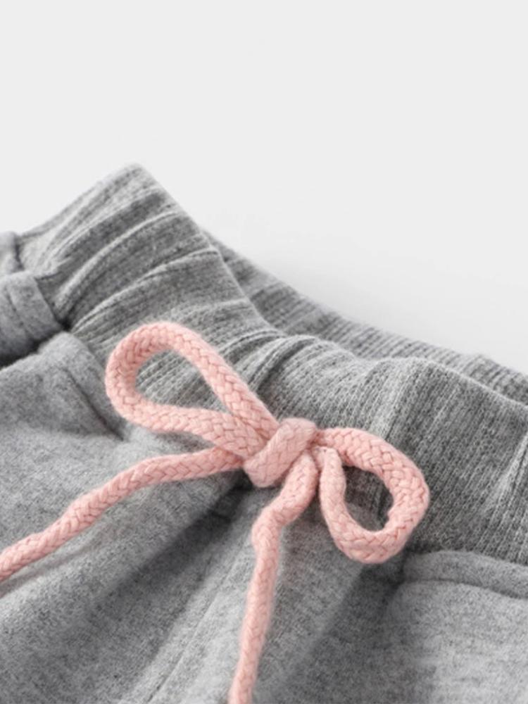 Cute Bunny Pink and Grey Sweatshirt & Bottoms 2 Piece Outfit - 12M to 4Y - Stylemykid.com