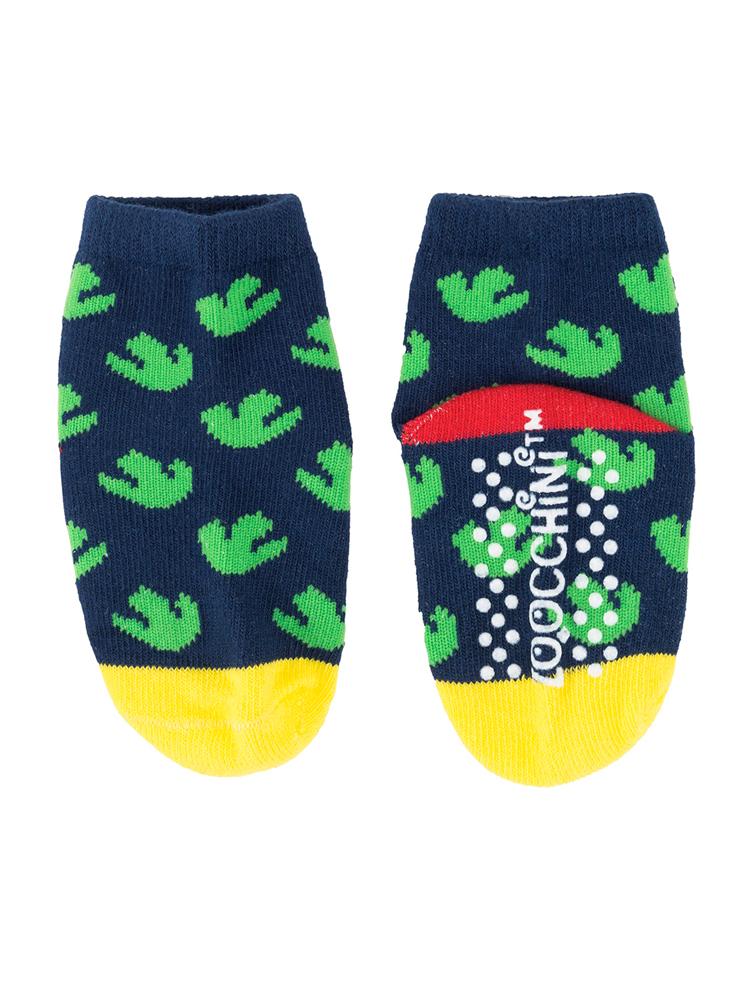 Zoocchini - Baby Leggings & Socks Set - Grip+Easy Comfort Crawlers - Devlin the Dinosaur - 12 to 18 Months - Stylemykid.com