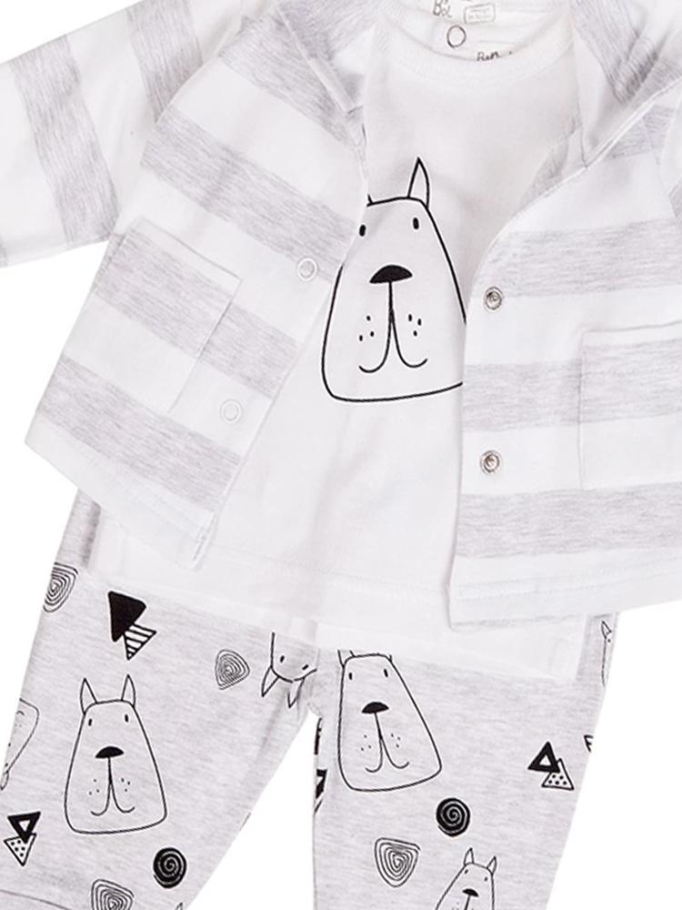 Babybol - Dream Doggy Baby 3 Piece Outfit with 3D Ears Hoody 18 to 24 Months - Stylemykid.com