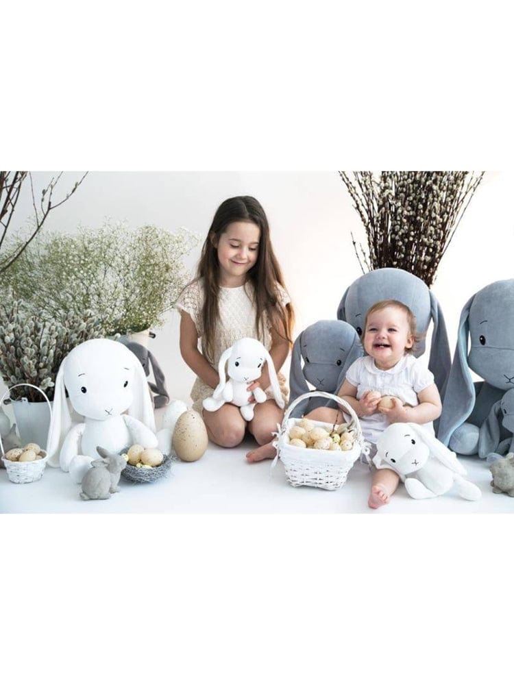Effiki - White Bunny Baby Comforter Soft Toy - 20cm - Stylemykid.com
