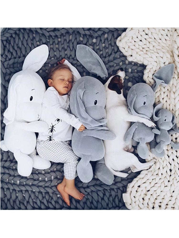 Effiki - White Bunny Baby Comforter Soft Toy - 20cm - Stylemykid.com