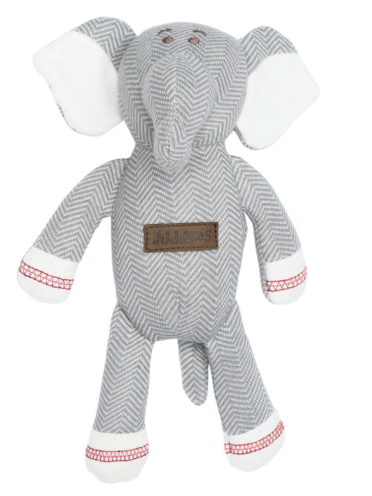 Juddlies - Baby Soft Toy Rattle Comforter - Organic Driftwood Grey Elephant - Cottage Collection - Stylemykid.com