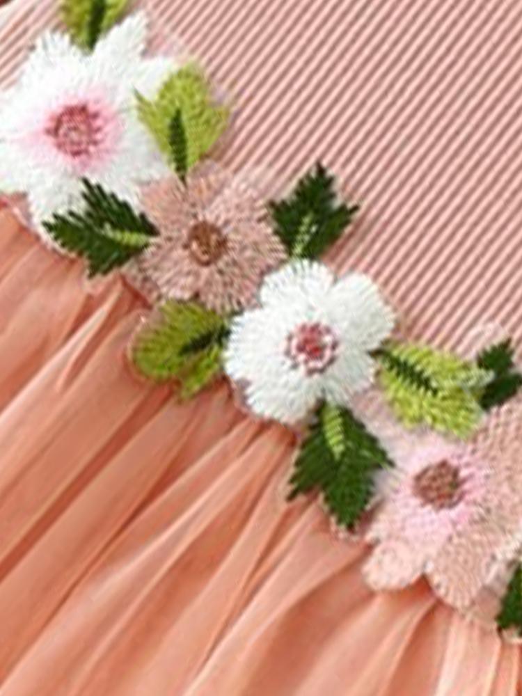 Pink Flower Girls Party Tutu Dress - Candy Pink - 6 to 24 Months - Stylemykid.com