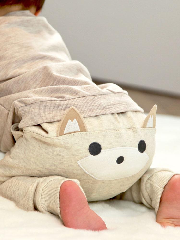 Foxy Bum Baby Joggers with Stick Up Ears - Beige - 18 to 24 months - Stylemykid.com
