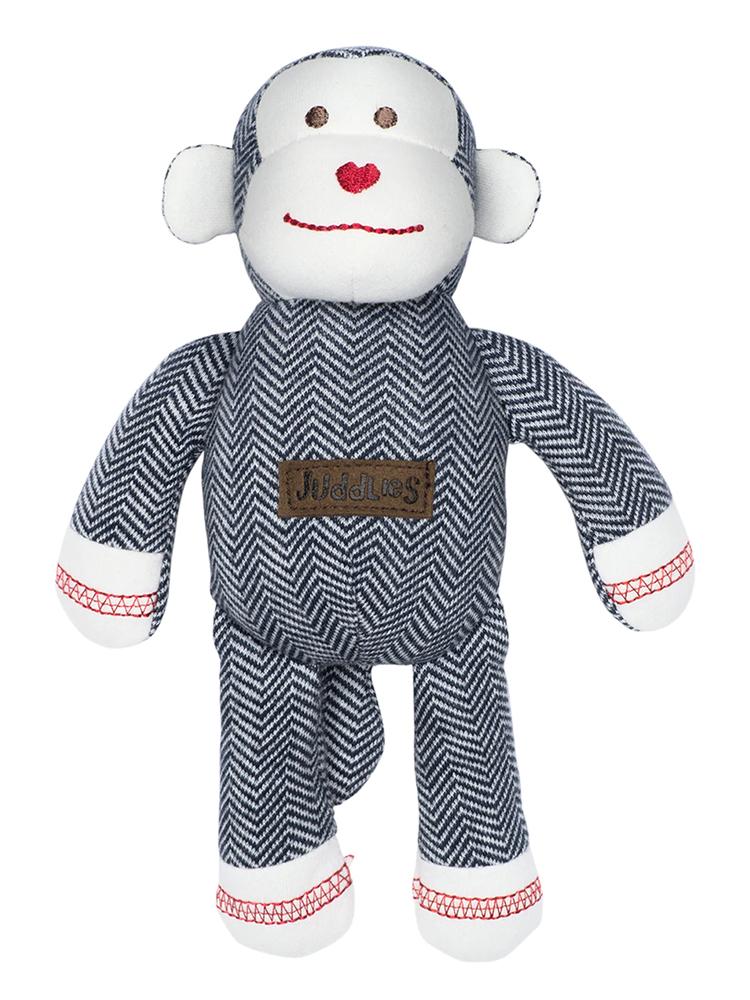 Juddlies - Baby Soft Toy Rattle Comforter - Organic Lake Blue Monkey - Cottage Collection - Stylemykid.com