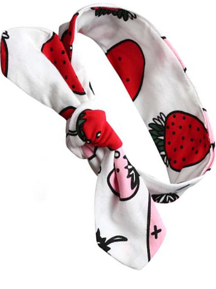 Girls Headband & Bib Set - Strawberry 0-2Y - Stylemykid.com