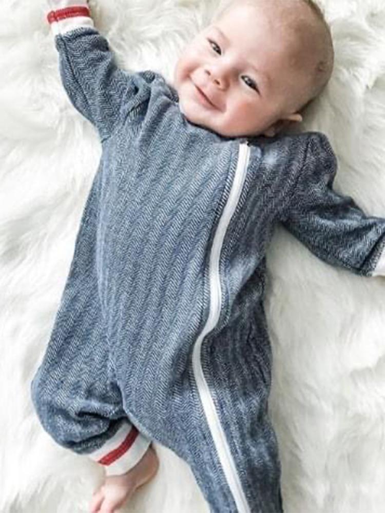 Juddlies - Organic Lake Blue Baby Sleepsuit / Playsuit - Newborn to 3 M - Stylemykid.com