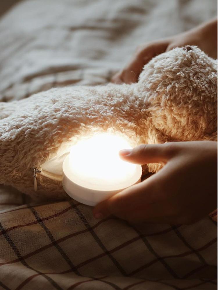 Moonie - Organic Humming Friend Bear Nightlight and Sleeping Aid - MINERAL GREY - Stylemykid.com