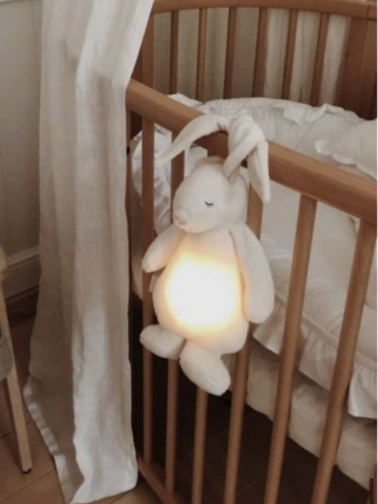 Moonie Humming Friend Baby Night Light & Sleep Aid - CREAM - Stylemykid.com