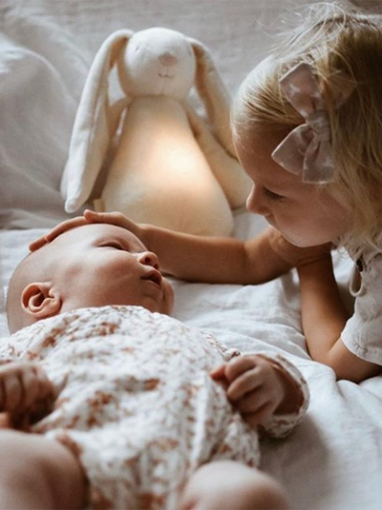 Moonie Humming Friend Baby Night Light & Sleep Aid - CREAM - Stylemykid.com