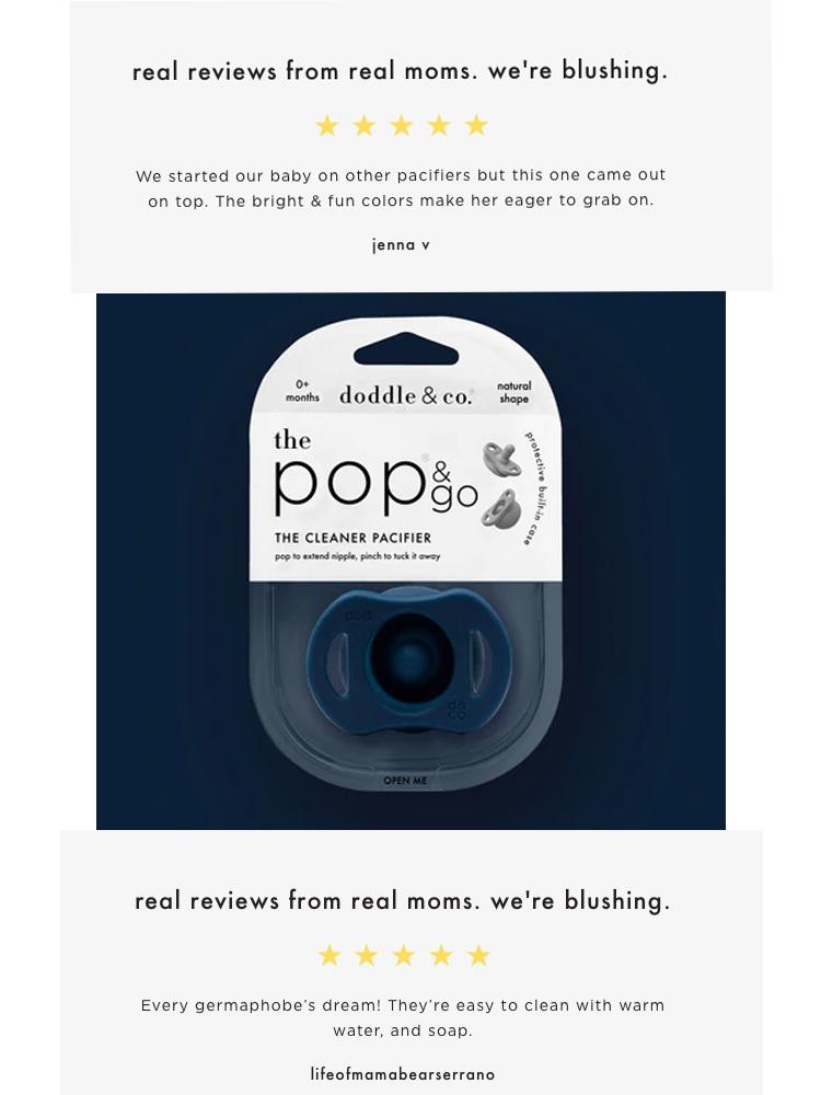 Doddle & Co - Pop & Go Dummy Built in Case - Navy About You - Stylemykid.com