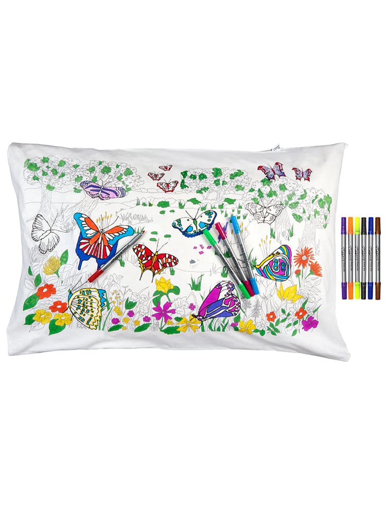 eatsleepdoodle - Pillowcase Colour and Learn - Butterfly - Stylemykid.com