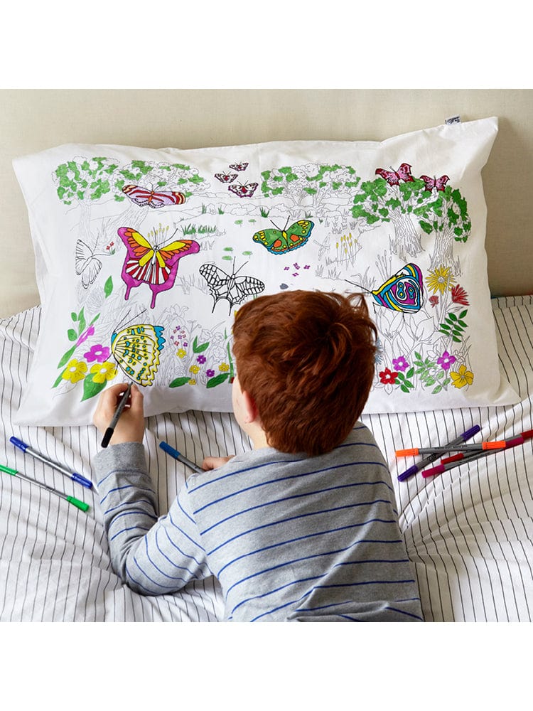 eatsleepdoodle - Pillowcase Colour and Learn - Butterfly - Stylemykid.com
