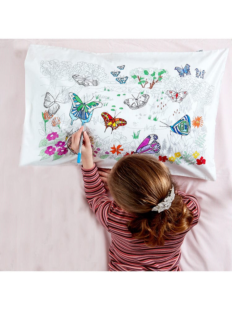 eatsleepdoodle - Pillowcase Colour and Learn - Butterfly - Stylemykid.com