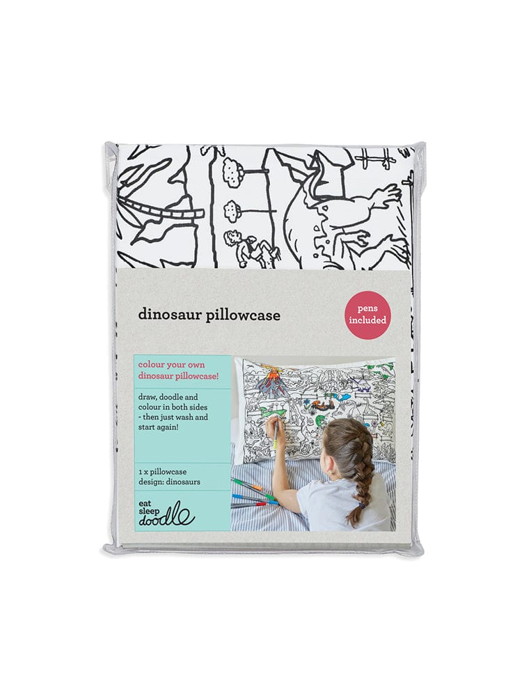 eatsleepdoodle - Pillowcase Colour and Learn - Dinosaurs - Stylemykid.com