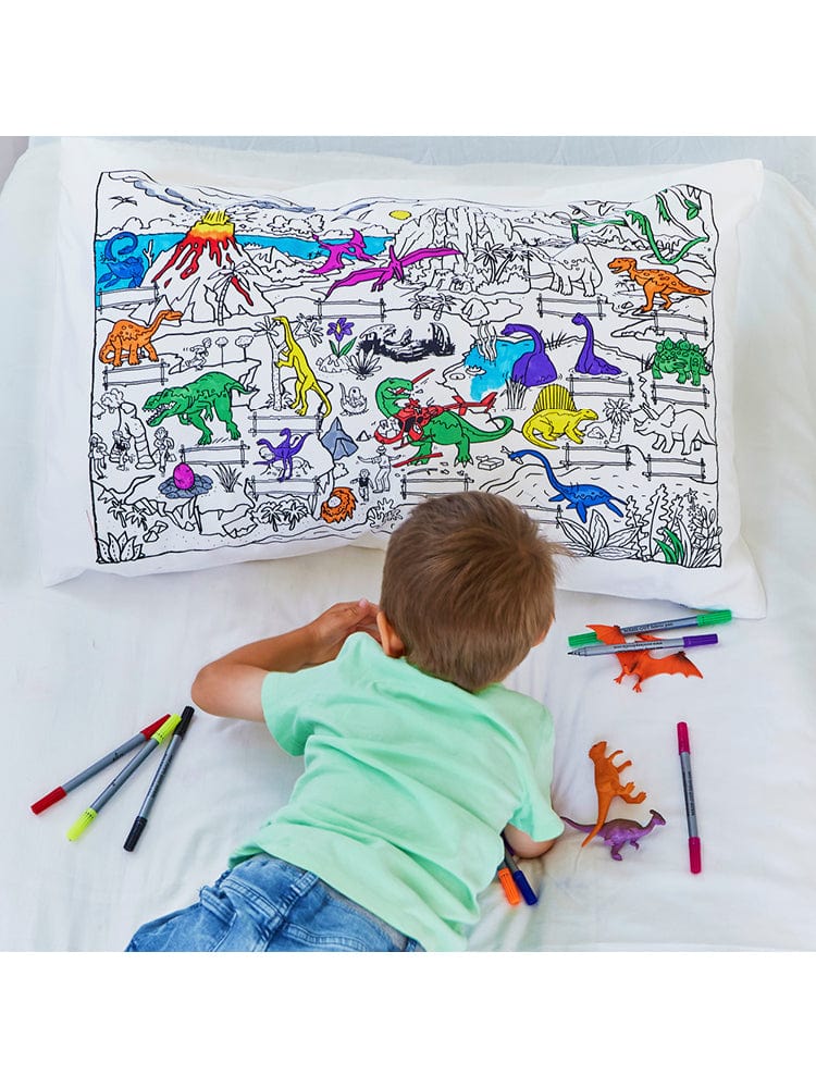 eatsleepdoodle - Pillowcase Colour and Learn - Dinosaurs - Stylemykid.com