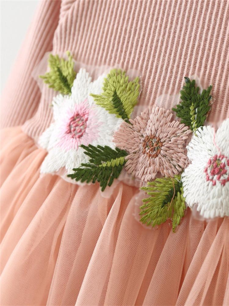 Pink Flower Girls Party Tutu Dress - Candy Pink - 6 to 24 Months - Stylemykid.com