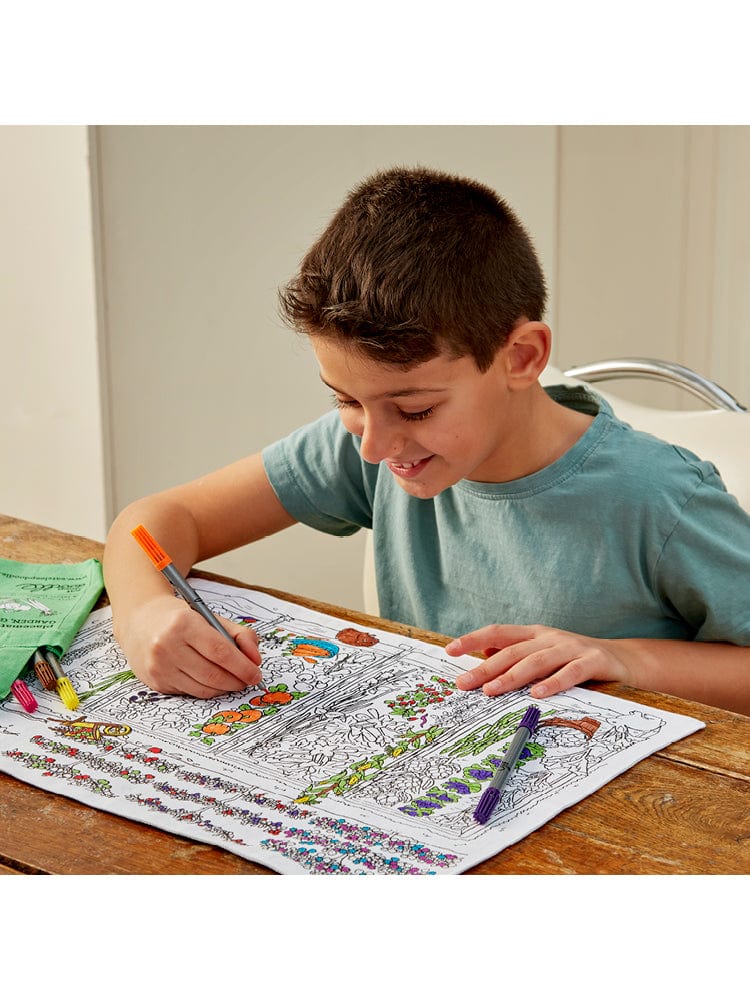 eatsleepdoodle - Placemat To Go Colour and Learn - Garden Grow Eat - Stylemykid.com