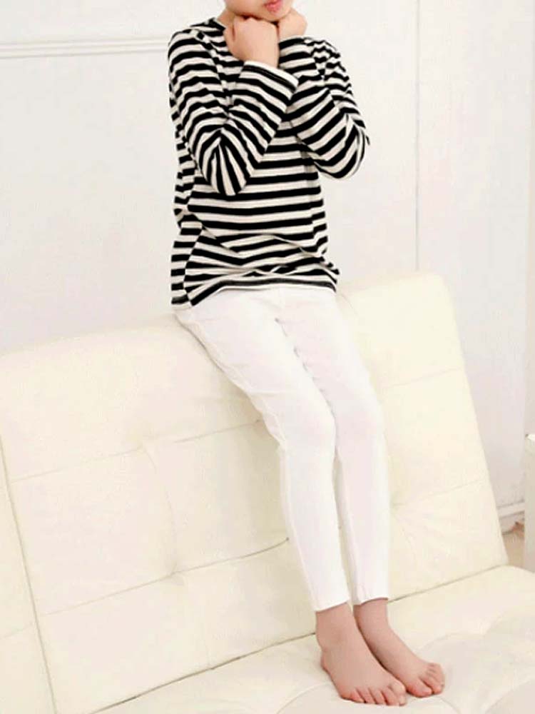 Girls White Soft Jean Leggings - 2 to 6 Years - Stylemykid.com