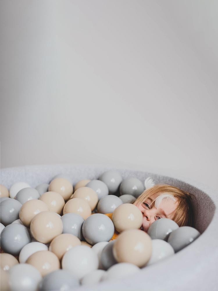 MeowBaby - Safari - Luxury Round Ball Pit Set with 250 Balls - Kids Ball Pool - 90cm Diameter (UK and Europe Only) - Stylemykid.com