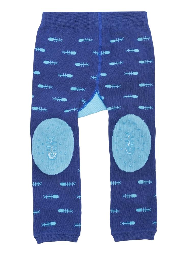 Zoocchini - Baby Leggings & Socks Set - Grip+Easy Comfort Crawlers - Sherman the Shark 12 to 18 Months - Stylemykid.com