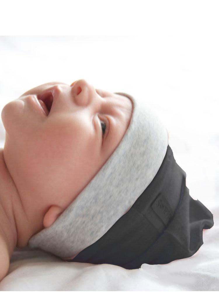 Juddlies - Organic Graphite Grey/Black Slouchy Baby Hats - Raglan Collection - Pack of 2 - Stylemykid.com