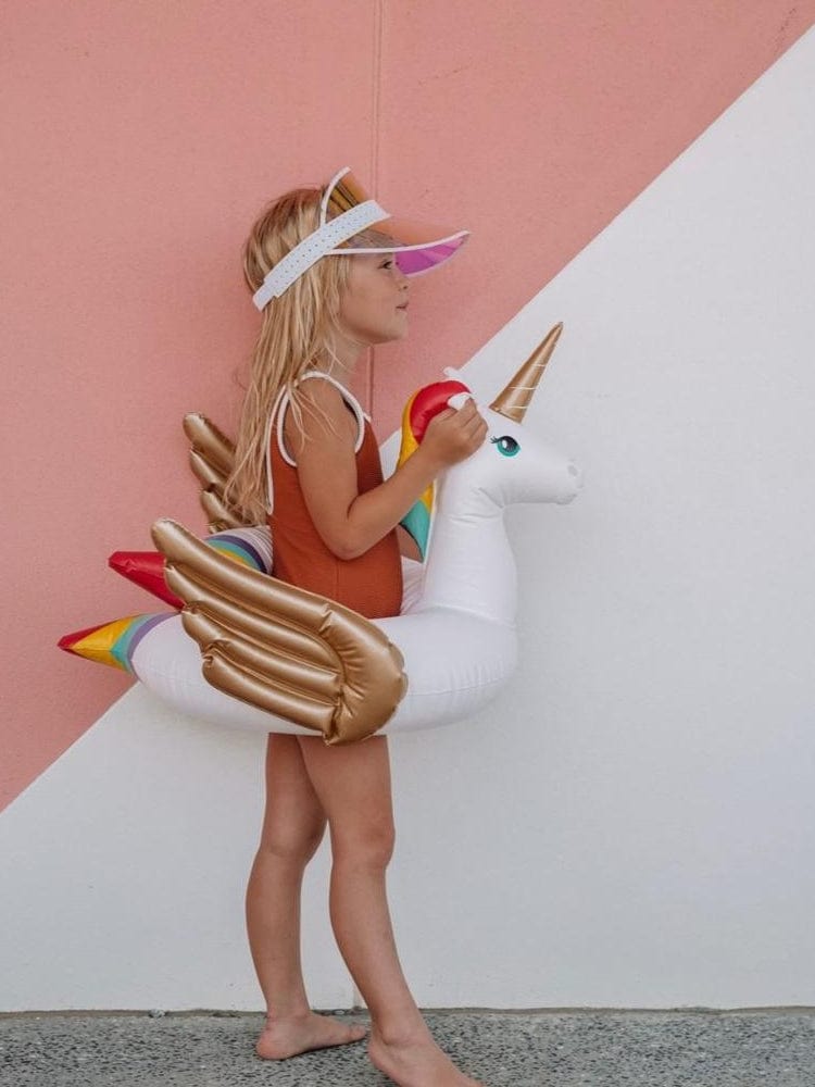 SunnyLife - Kiddy Float Unicorn - Kids Rainbow Swim Ring Float NEW IN - Stylemykid.com