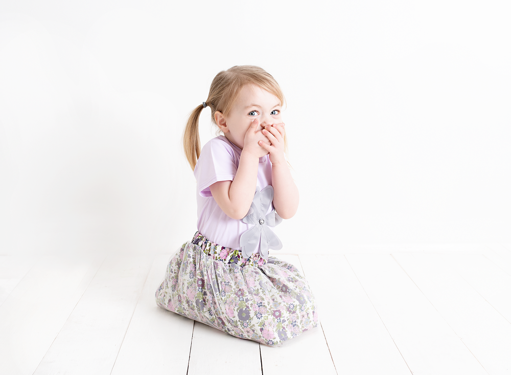 Girls Pastel Floral Top and Tutu Skirt Set in 5 to 7 Years - Stylemykid.com